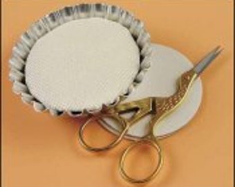 Tart Tin - pack of 4 - available in small and medium sizes - perfect for displaying needlework smalls