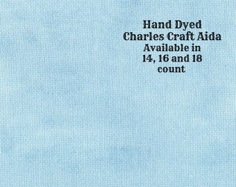 Summer Sky Aida (CC-BDA-88) ~ Hand Dyed DMC/Charles Craft Cross Stitch Fabric from Vintage NeedleArts