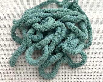 Aqua Petite Chenille Trim (PC-59) by Vintage NeedleArts ~ hand dyed 2 continuous yards