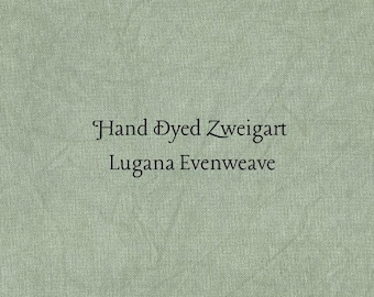 Sherwood Forest Lugana Evenweave (LG-24) Hand Dyed Zweigart Cross Stitch Fabric
