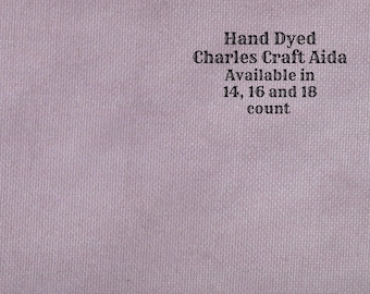 Vintage Lilac Aida (CC-BDA-106) ~ Hand Dyed DMC/Charles Craft Cross Stitch Fabric from Vintage NeedleArts