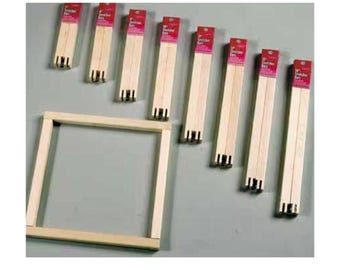 Stretcher Bars (sizes 5" - 22") - FA Edmunds 3/4" wide various lengths pine - 2 packs required to form frame