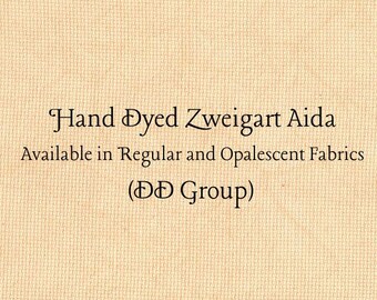 Tangerine Aida (Z-DDA-53) Hand Dyed Zweigart Cross Stitch Fabric