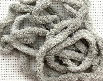 Timeless Gray Petite Chenille Trim (PC-1) by Vintage NeedleArts ~ hand dyed 2 continuous yards