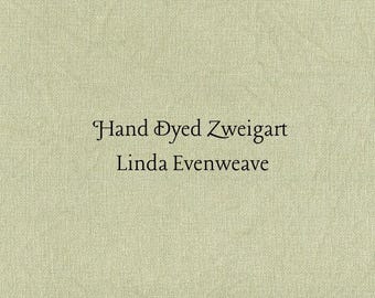 Moss Linda Evenweave (LND-35) Hand Dyed Zweigart Cross Stitch Fabric
