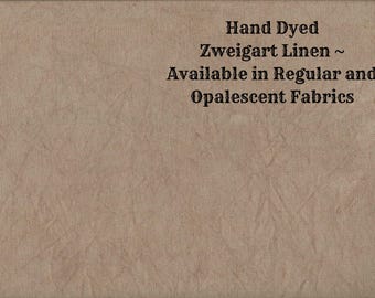 Milk Chocolate Linen (LN-73) ~ Hand Dyed Zweigart Cross Stitch Fabric from Vintage NeedleArts - available in regular and opalescent linen