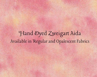Raspberry Swirl Aida (Z-BDA-25-95-PT) Hand Dyed Zweigart Cross Stitch Fabric