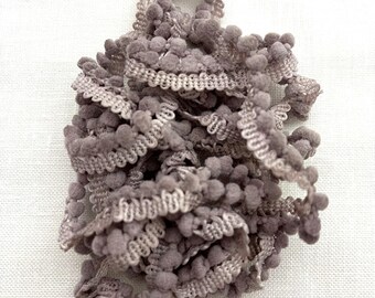 Vintage Lilac Mini Pom Pom Trim (MPP-106) by Vintage NeedleArts ~ hand-dyed 2 continuous yards