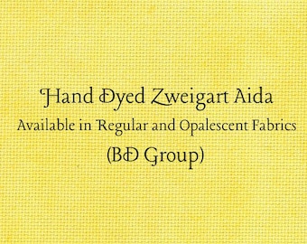 Tweety Bird Aida (Z-BDA-55) Hand Dyed Zweigart Cross Stitch Fabric