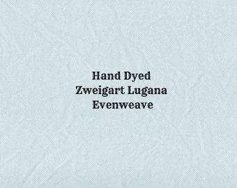 Glacier Lugana Evenweave (LG-93) Hand Dyed Zweigart Cross Stitch fabric