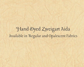 Butterscotch Aida (Z-DDA-83) Hand Dyed Zweigart Cross Stitch Fabric