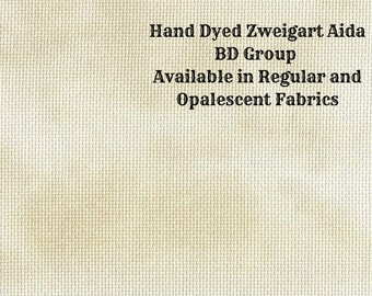 Irish Cream Aida (Z-BDA-19) Hand Dyed Zweigart Cross Stitch Fabric