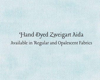 Glacier Aida (Z-BDA-93) Hand Dyed Zweigart Cross Stitch Fabric