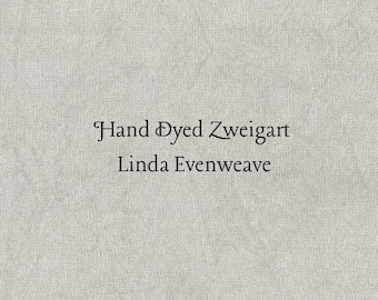 Smoke Linda Evenweave (LND-46) Hand Dyed Zweigart Cross Stitch Fabric
