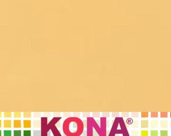 Kona Cotton Solid Fabric (Cheddar) from Robert Kaufman Fabrics ~ 100% premium cotton for sewing/quilting