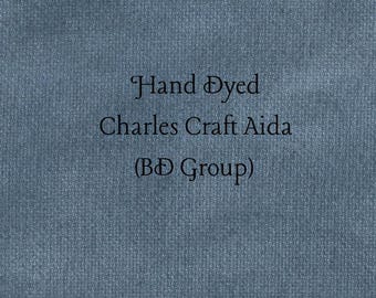 Truly Teal Aida (CC-BDA-118) ~ Hand Dyed Charles Craft Cross Stitch Fabric