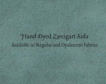 Mistletoe Aida (Z-BDA-109) Hand Dyed Zweigart Cross Stitch Fabric