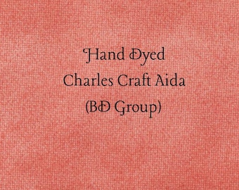 Persimmon Aida (CC-BDA-112) ~ Hand Dyed Charles Craft Cross Stitch Fabric
