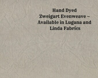 Granite Gray Evenweave (LG/LND-49) Hand Dyed Zweigart Cross Stitch Fabric from Vintage NeedleArts ~ available in Lugana & Linda fabrics