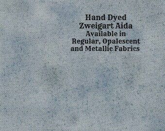 Nantucket Sound Aida (Z-BDA-64-26-PT) Hand Dyed Zweigart Cross Stitch Fabric from Vintage NeedleArts ~ available in regular, opal & metallic