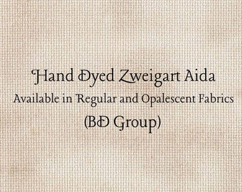 Beige Aida (Z-BDA-97) Hand Dyed Zweigart Cross Stitch Fabric