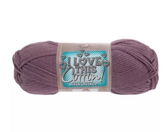 I Love This Cotton! Yarn (French Lilac) ~ soft machine washable 100% cotton