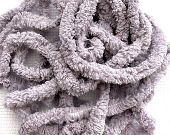 Lavender Lilacs Petite Chenille Trim (PC-6) by Vintage NeedleArts ~ hand dyed 2 continuous yards