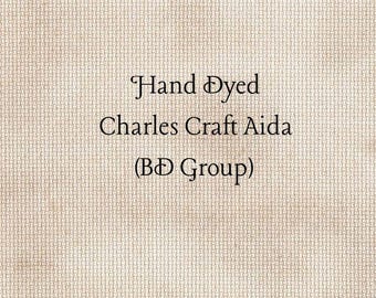 Beige Aida (CC-BDA-97) ~ Hand Dyed Charles Craft Cross Stitch Fabric