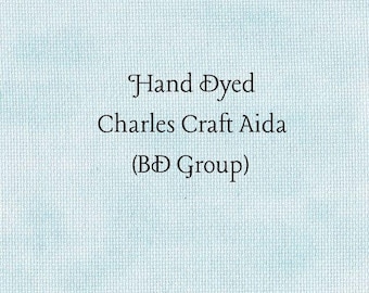 Glacier Aida (CC-BDA-93) ~ Hand Dyed Charles Craft Cross Stitch Fabric