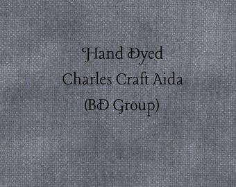 Pewter Aida (CC-BDA-120) ~ Hand Dyed Charles Craft Cross Stitch Fabric