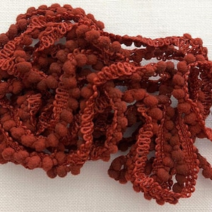 Farmer's Barn Mini Pom Pom Trim (MPP-69X-73) by Vintage NeedleArts ~ hand-dyed 2 continuous yards