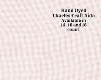 Ballet Slipper Aida (CC-DDA-8) ~ Hand Dyed DMC/Charles Craft Cross Stitch Fabric from Vintage NeedleArts