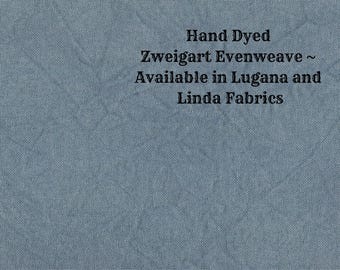 NEW! Truly Teal Evenweave (LG/LND-119) Hand Dyed Zweigart Cross Stitch Fabric from Vintage NeedleArts ~ available in Lugana & Linda fabrics
