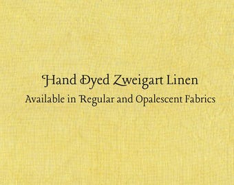 Saffron Linen (LN-54) ~ Hand Dyed Zweigart Cross Stitch Fabric