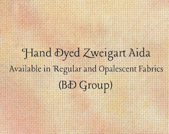 Fire Aida (Z-BDA-25-76-20-PT) Hand Dyed Zweigart Cross Stitch Fabric
