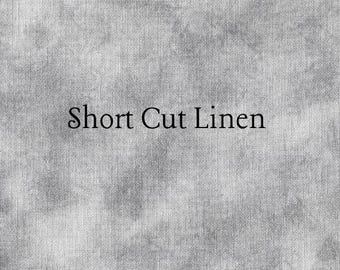 SHORT CUT - Thundercloud Hand Dyed Zweigart Linen Cross Stitch Fabric