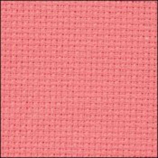 Zweigart Aida - Coral Cross Stitch Fabric - available in 14 count