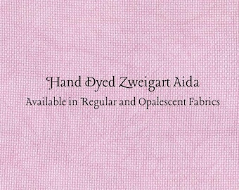 Tea Rose Aida (Z-DDA-65) Hand Dyed Zweigart Cross Stitch Fabric