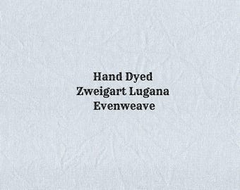 Misty Morning Lugana Evenweave (LG-70) Hand Dyed Zweigart Cross Stitch Fabric