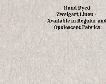 Timeless Gray Linen (LN-1) ~ Hand Dyed Zweigart Cross Stitch Fabric from Vintage NeedleArts - available in regular and opalescent linen