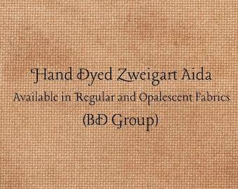 Pumpkin Spice Aida (Z-BDA-4) Hand Dyed Zweigart Cross Stitch Fabric