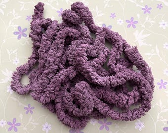 Mulberry Large Chenille Trim (LC-80) by Vintage NeedleArts ~ hand dyed 2 continuous yards