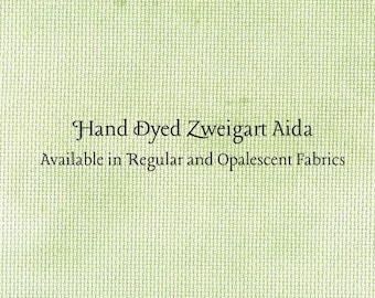 Sweet Grass Aida (Z-BDA-12) Hand Dyed Zweigart Cross Stitch Fabric