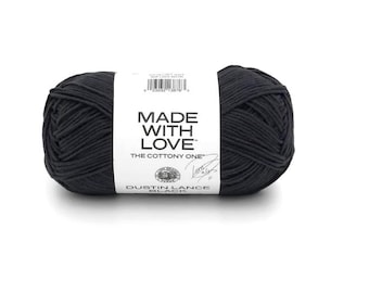 Lion Brand Made With Love: The Cottony One Yarn (Dustin Lance Black) ~ designed Tom Daley medium weight cotton/acrylic blend machine wash