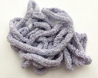 Lavender Frost Petite Chenille Trim (PC-82) by Vintage NeedleArts ~ hand dyed 2 continuous yards