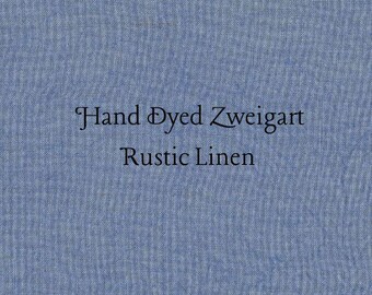 Galaxy Blue Rustic Linen (FLN-7) ~ Hand Dyed Zweigart Cross Stitch Fabric
