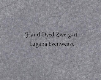 Black Magic Lugana Evenweave (LG-31) Hand Dyed Zweigart Cross Stitch Fabric