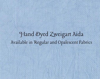 Liberty Blue Aida (Z-DDA-79) Hand Dyed Zweigart Cross Stitch Fabric