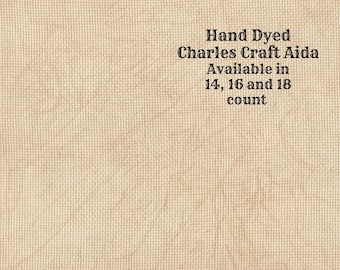 Gingerbread Aida (CC-DDA-99) ~ Hand Dyed DMC/Charles Craft Cross Stitch Fabric from Vintage NeedleArts