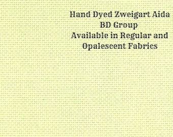 Kiwi Aida (Z-BDA-84) Hand Dyed Zweigart Cross Stitch Fabric